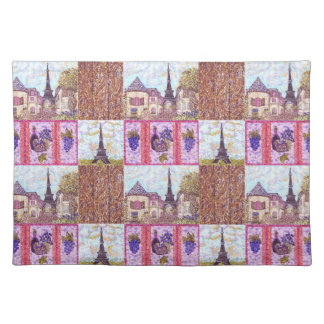 Paris Pointillism Eiffel Tower Placemat