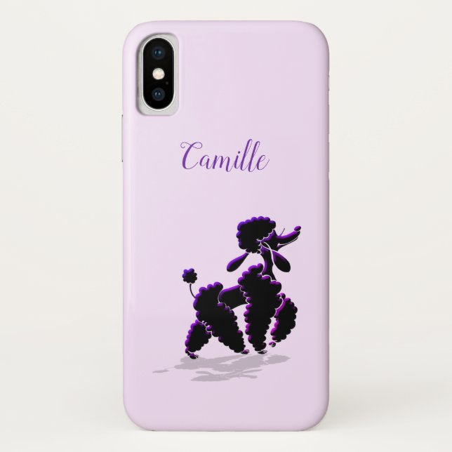 Paris' poodle Case-Mate iPhone case (Back)