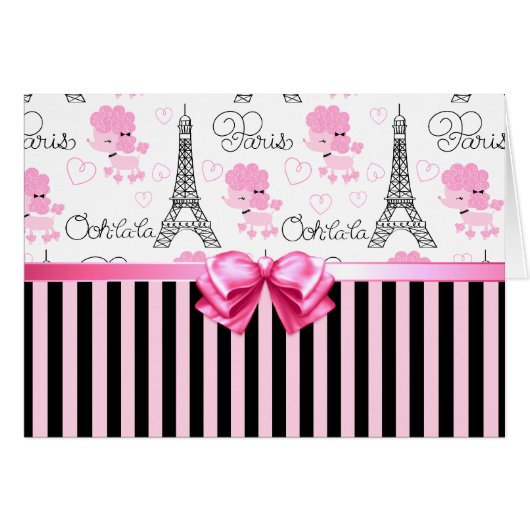 Paris Poodles Cards (Front Horizontal)