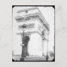 Paris Post Card, Arc de Triomphe, B&amp;W Postcard