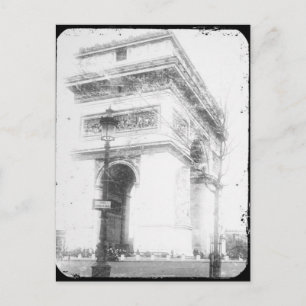 Paris Post Card, Arc de Triomphe, B&W Postcard