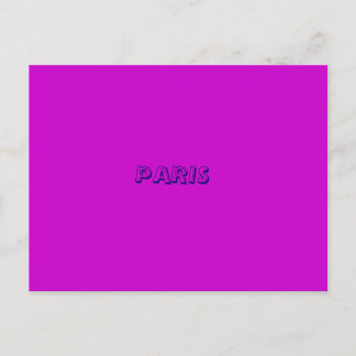 PARIS POSTCARD