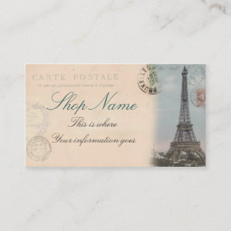 Paris Postcard Business Card