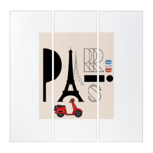 PARIS POSTCARD TRIPTYCH