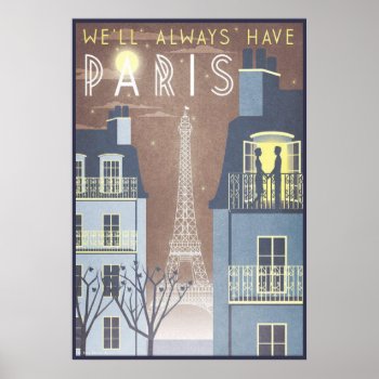 Paris Poster by RetroAndVintage at Zazzle