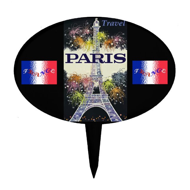 Paris:Poster Cake Topper (Front)