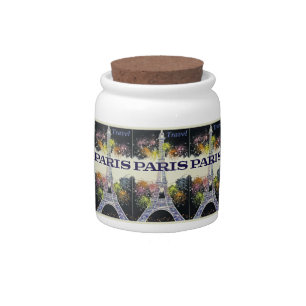 Paris:Poster Candy Jar