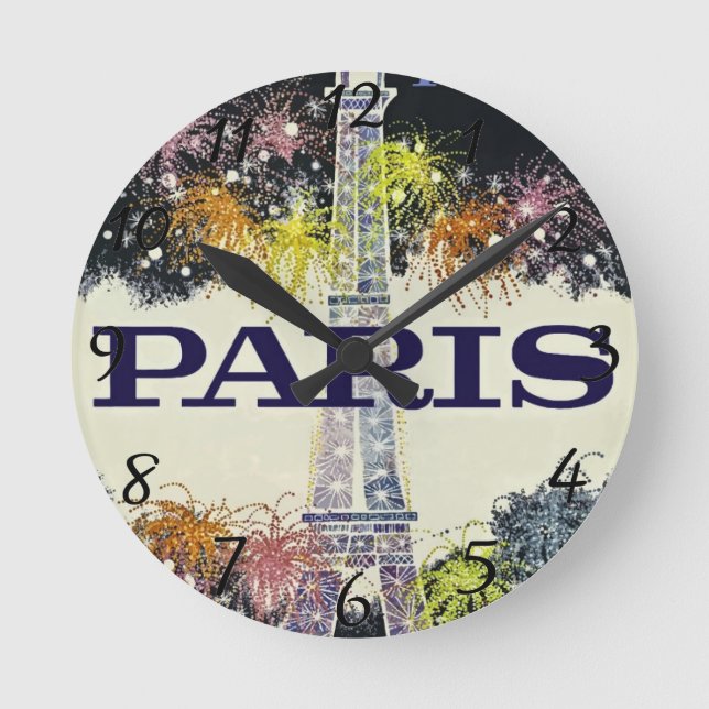 Paris:Poster Clock (Front)