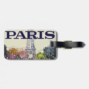 Paris: Poster Luggage Tag
