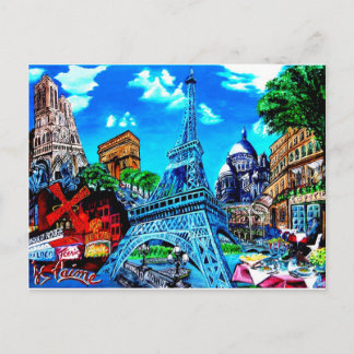 Paris Postkarte Postcard