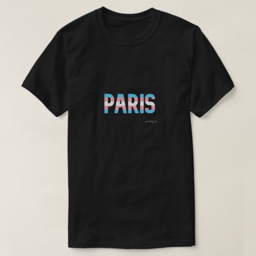 Paris Pride Transgender Flag T Shirt 