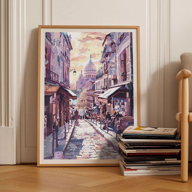 Paris Print Paris Illustration Montmartre Print (Creator Uploaded)