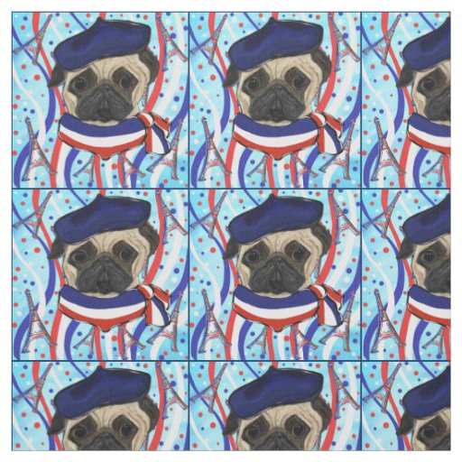 PARIS PUG FABRIC