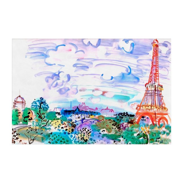 Paris Raoul Dufy Acrylic Wall Art (Front)