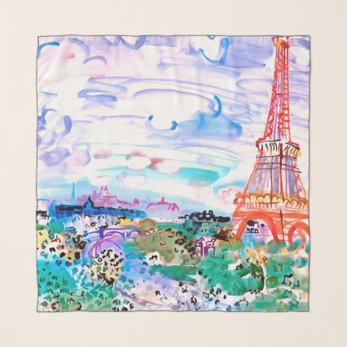 Paris Raoul Dufy Chiffon Scarf