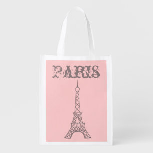 Paris Reusable Grocery Bag