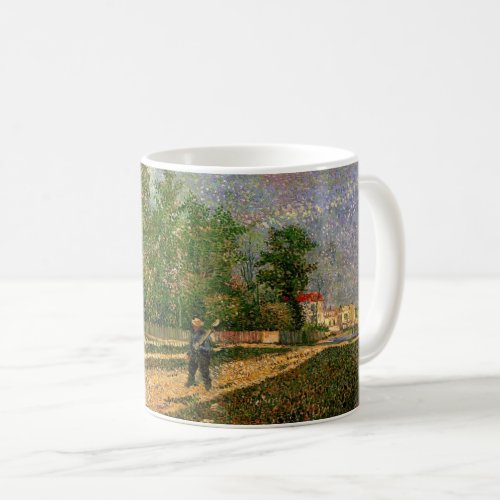 Paris Road with Peasant by Vincent van Gogh Coffee Mug
