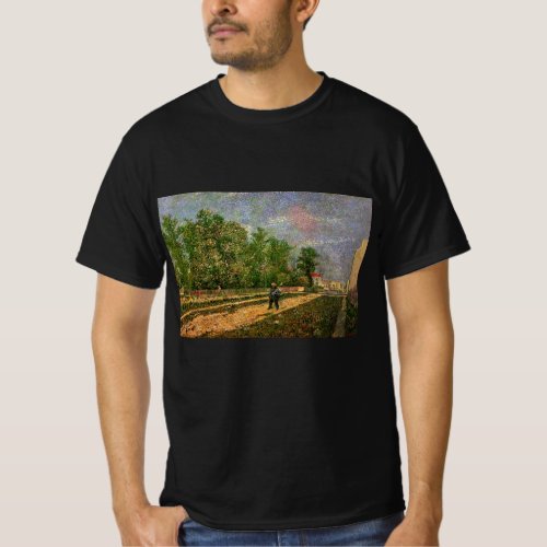 Paris Road with Peasant by Vincent van Gogh T_Shirt