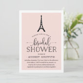 Paris Romance Bridal Shower Invitation (Standing Front)