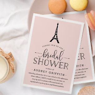 Paris Romance Bridal Shower Invitation