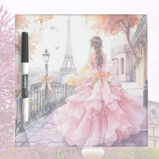Paris Romance Dry Erase Board