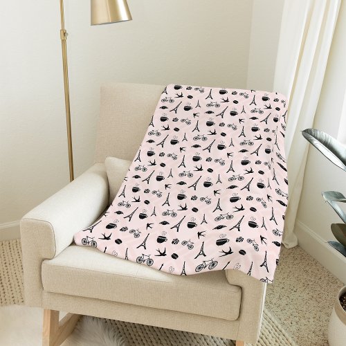 Paris Romance Fleece Blanket