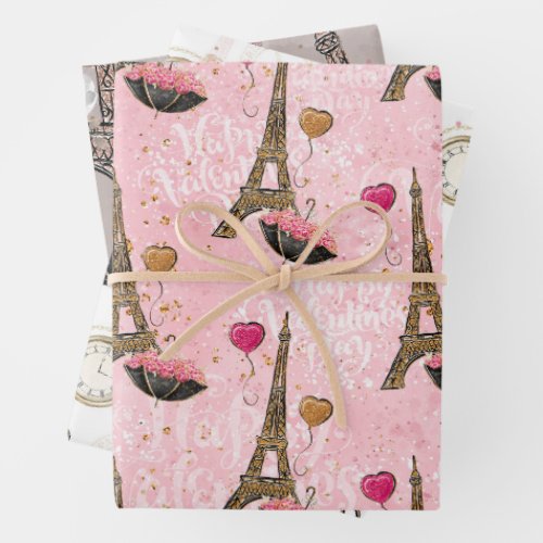Paris Romance French Style  Wrapping Paper Sheets