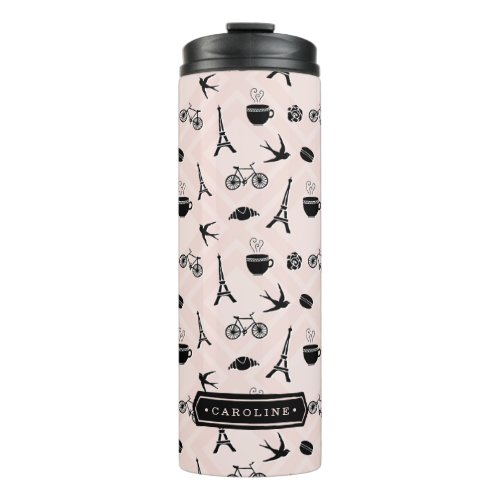 Paris Romance  Personalized Thermal Tumbler