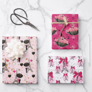 Paris Romance  Wrapping Paper Sheets