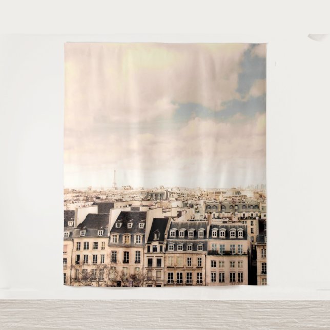 Paris Rooftops View | Wall Mural Backdrop (Front)