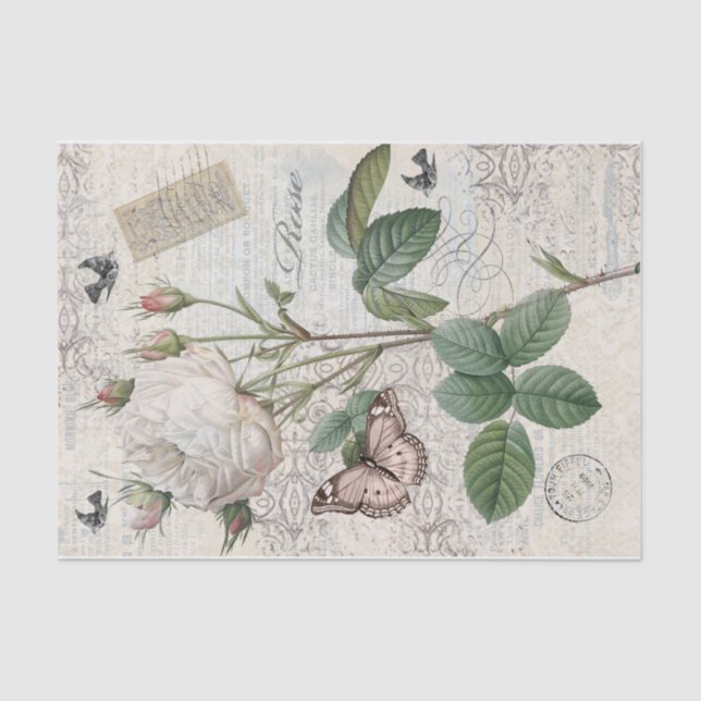 Paris Rose Tissue Paper (Front)