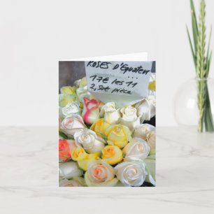 Paris Roses Note Card