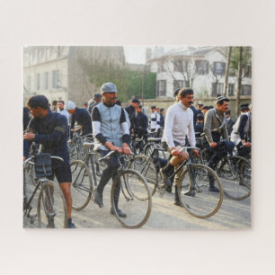 Paris-Roubaix Cycling Race 1907 Color Redux Jigsaw Puzzle
