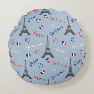 Paris Round Pillow