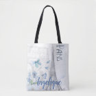 Paris Scene and Blue Flowers Custom