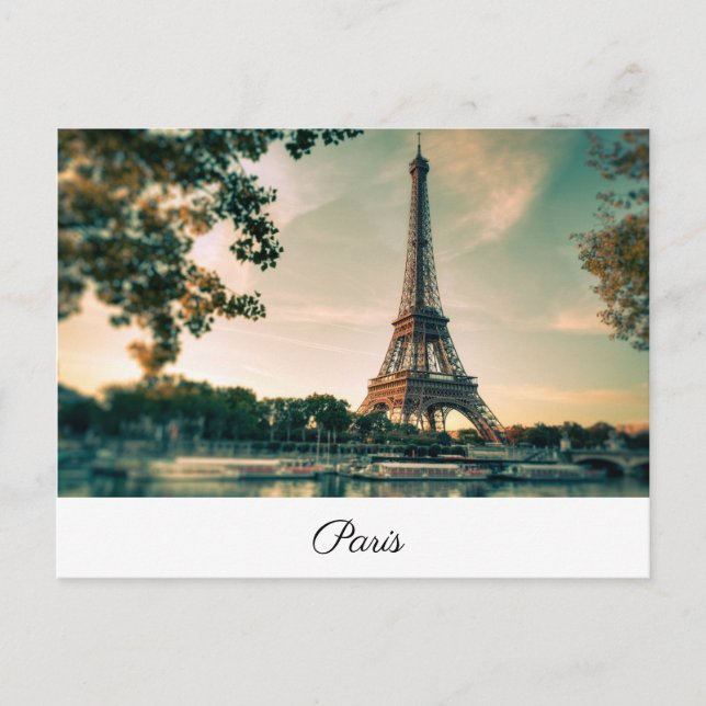 Paris Seine Postcard (Front)