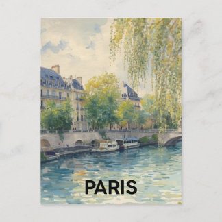 Paris Seine Postcard