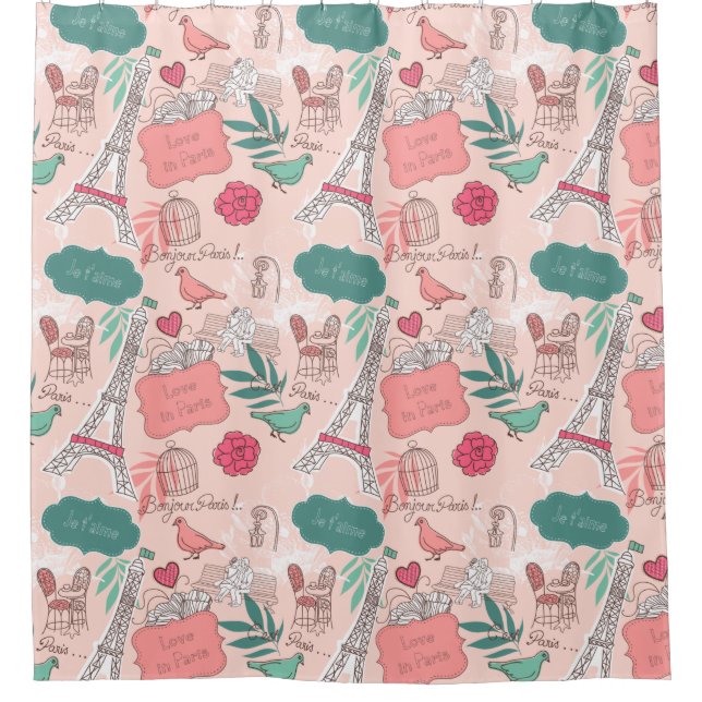 Paris Shower Curtain (Front)