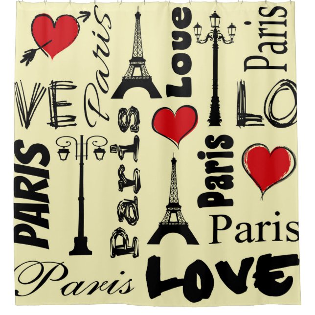 Paris Shower Curtain (Front)