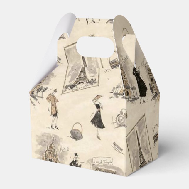 Paris Sights 1 Favor Boxes (Front Side)