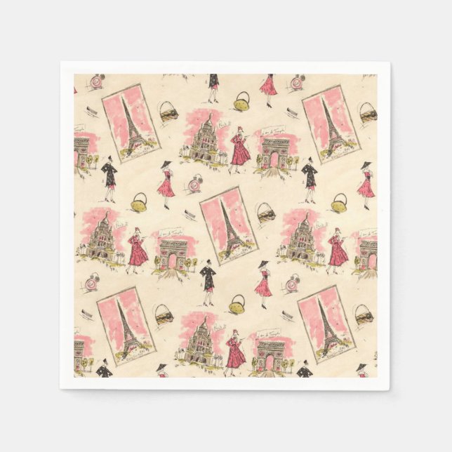 Paris Sights 2 Paper Napkins (Front)