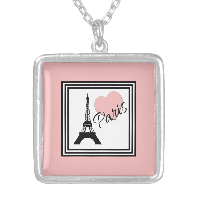 Paris Silver Plated Necklace (Front)