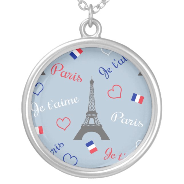 Paris Silver Plated Necklace (Front)
