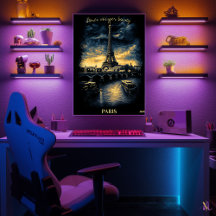 Paris Skyline - Charcoal Monochrome Art - Urban