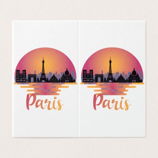 Paris Skyline - France Travel (Outside Unfolded)