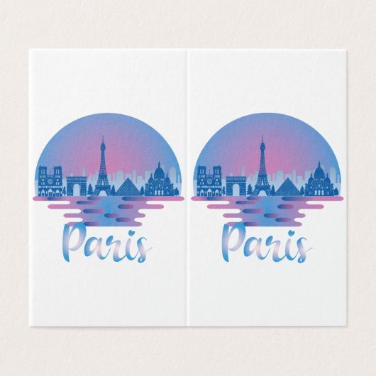 Paris Skyline - France Travel (Outside Unfolded)