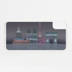 Paris Skyline Night Reflections iPhone XS Case