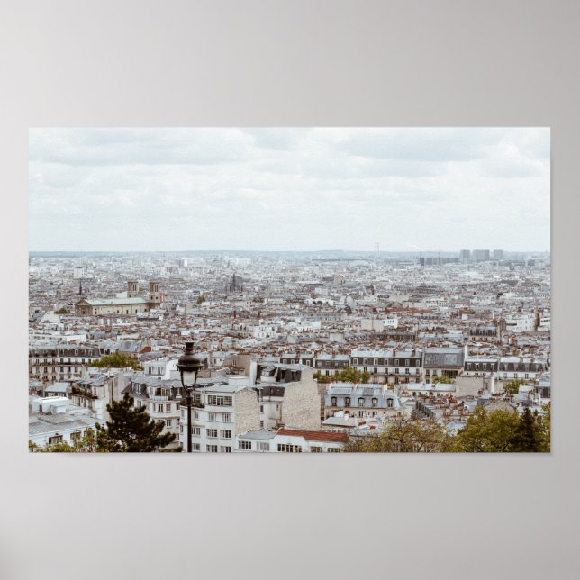 Paris Skyline Photography Poster (Front)