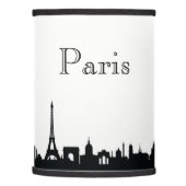 Paris Skyline Silhouette Lamp Shade (Left)