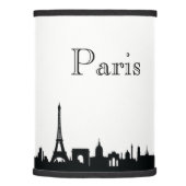 Paris Skyline Silhouette Lamp Shade (Right)